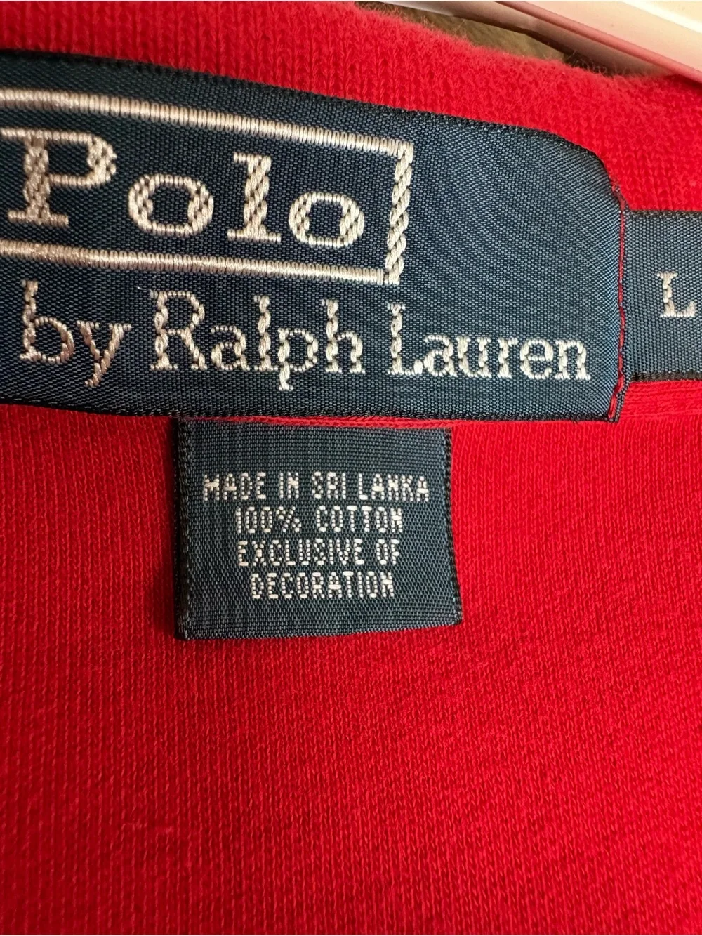 Ralph Lauren Men’s Red Polo with Navy Pony Embroidery